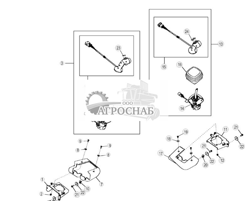 Элементы управления на джойстике повышенного комфорта с переключателями управления навесным оборудованием - ST318 136.jpg